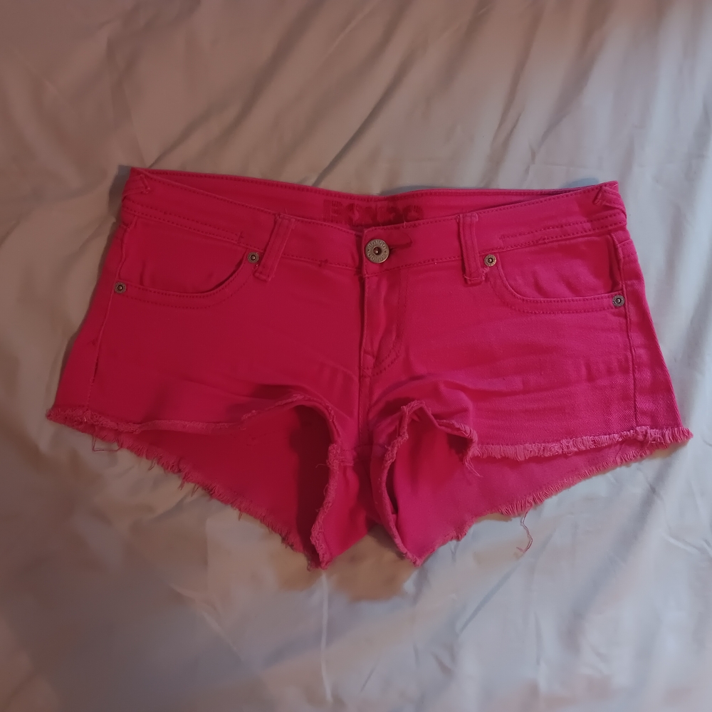 Pink Denim Women Shorts